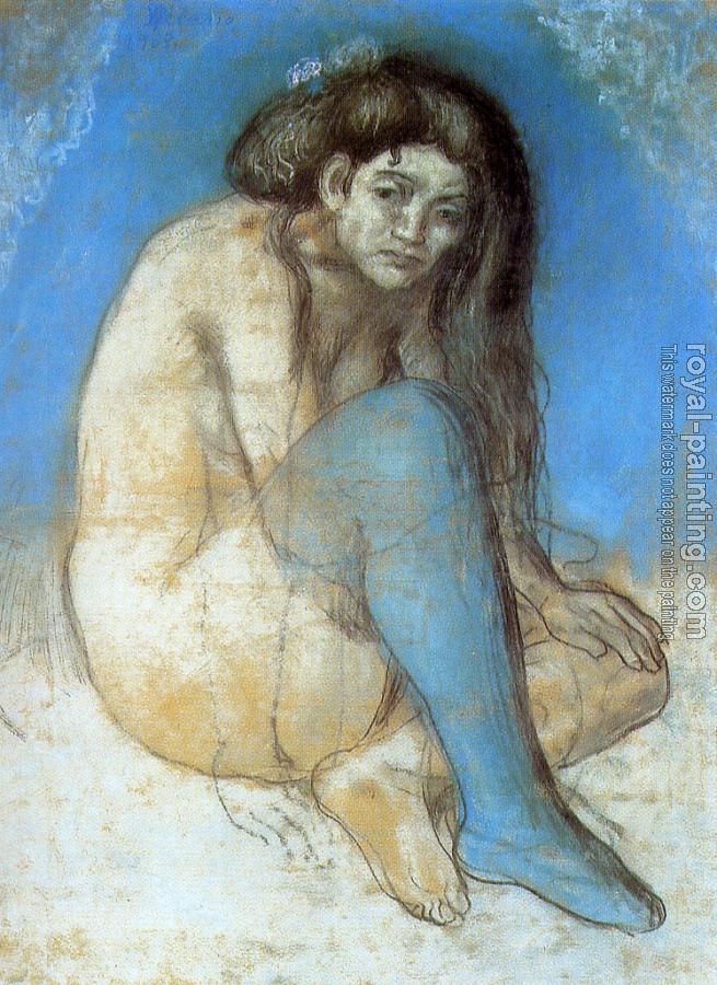 Pablo Picasso : nude with crossed legs